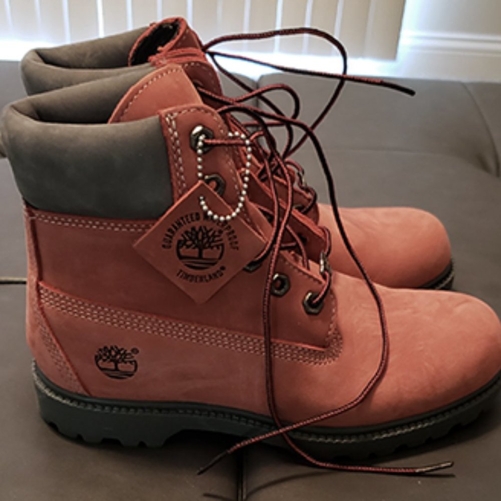 Authentic - Female Pink & Gray Suede Tim's